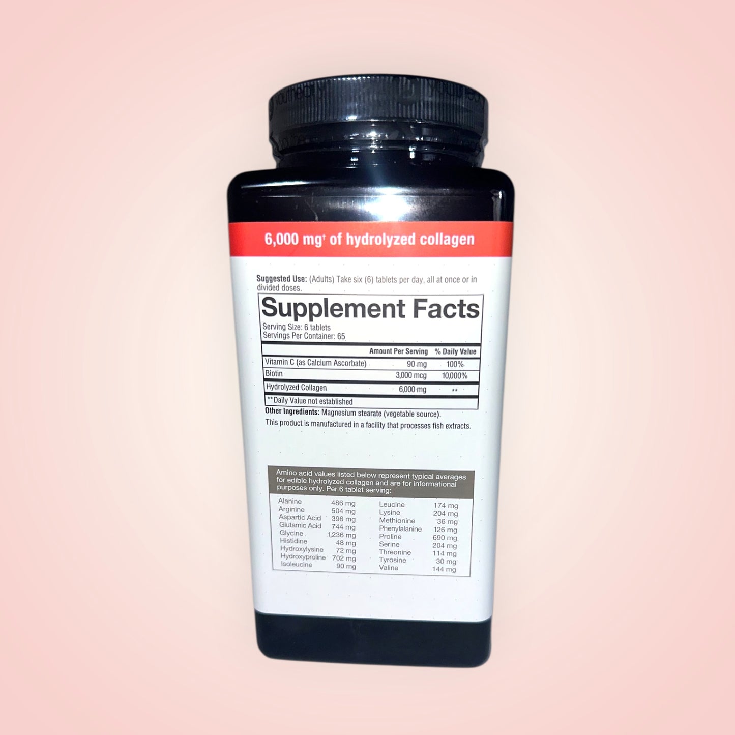 Colageno + Biotina 6,000 mg