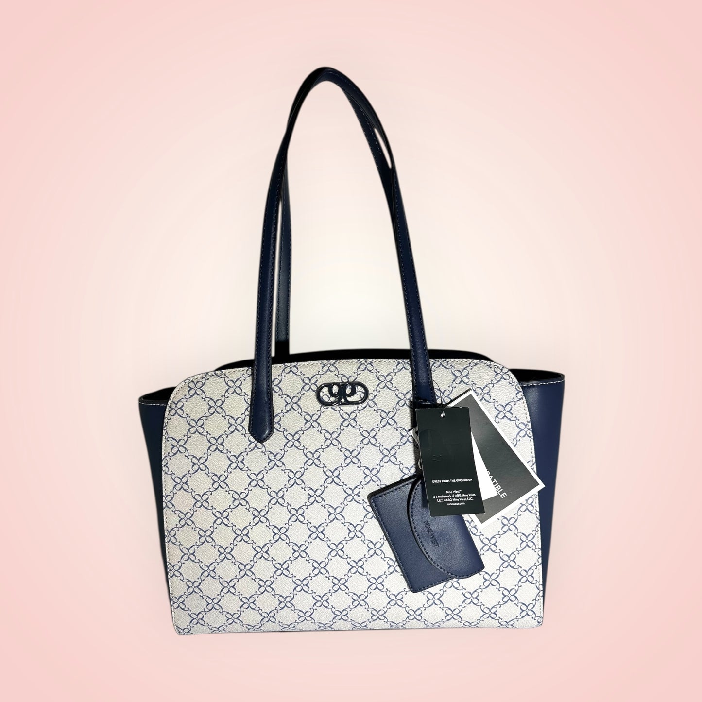 Nine West Cartera Navy Logo